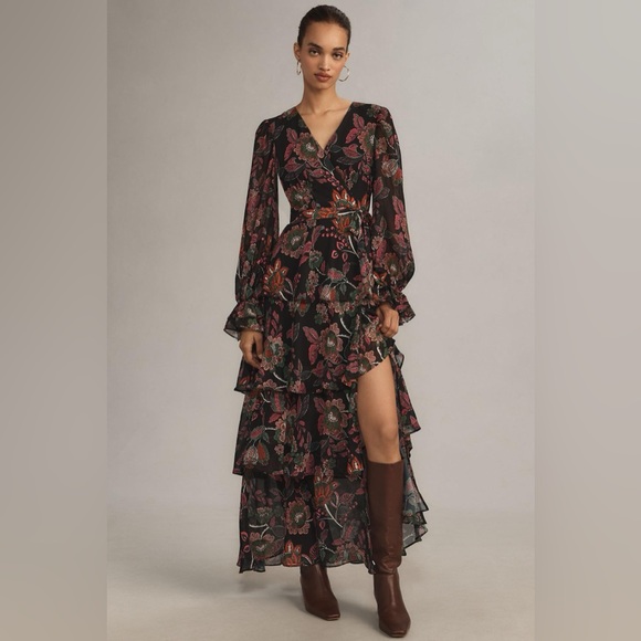 Hutch Dresses & Skirts - Floral Black Maxi Dress